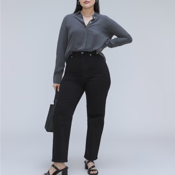 Everlane Curvy Way High Jean in Coal size 26 - Picture 1 of 7